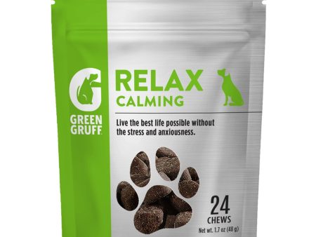 Green Gruff Relax Calming Dog Supplements 1ea 24 ct Fashion