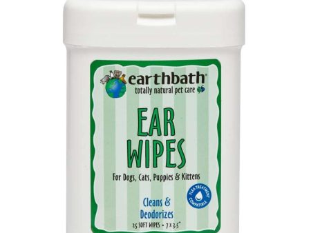 Earthbath Ear Wipes Counter Display 1ea 25 ct Fashion