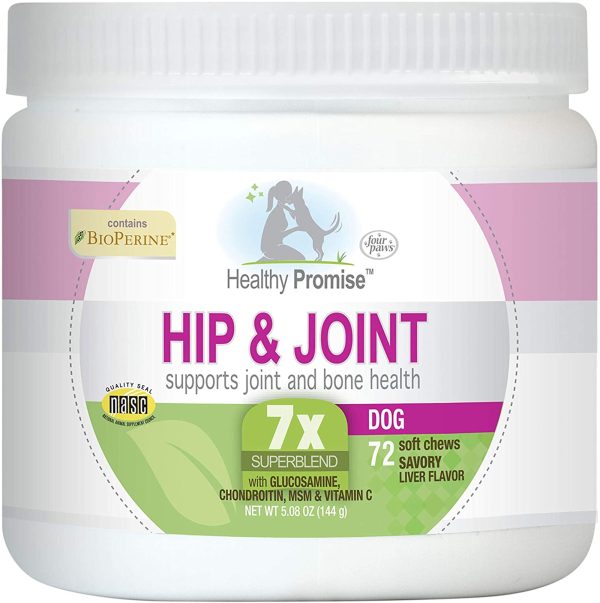 Four Paws Healthy Promise Hip & Joint Supplement for Dogs Soft Chews Hip & Joint 1ea 72 ct Supply