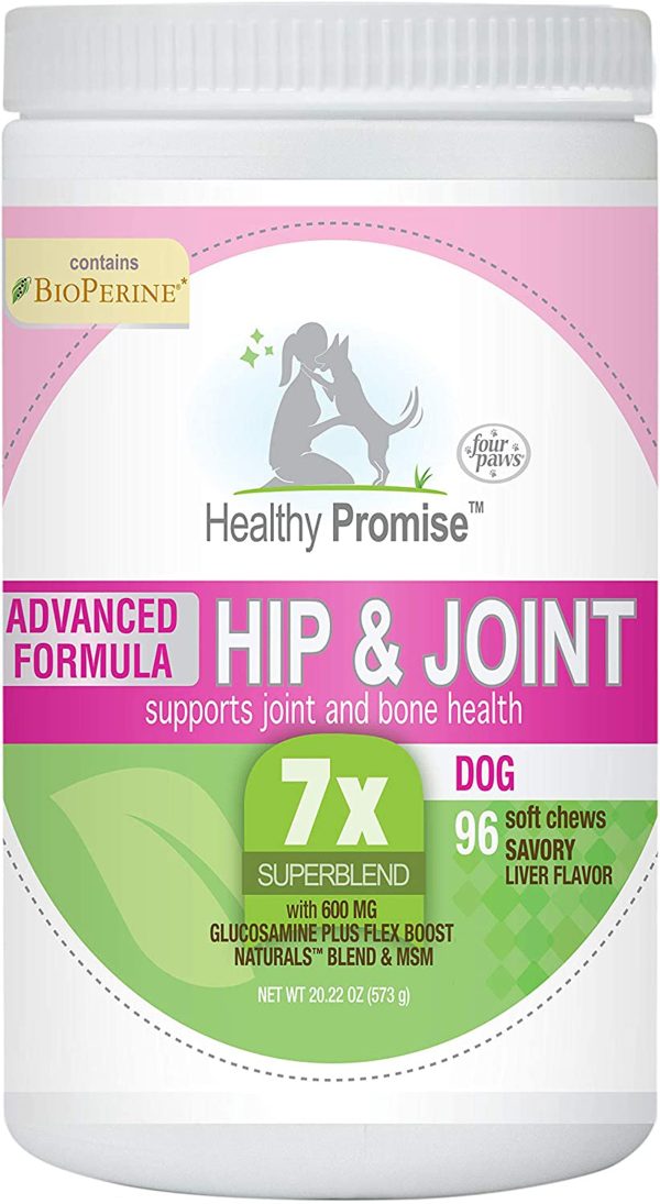 Four Paws Healthy Promise Advanced Formula Hip & Joint Supplement for Dogs Soft Chews Hip & Joint 1ea 96 ct Sale