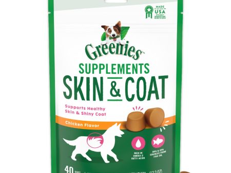 Greenies Skin & Coat Supplements 1ea 40 ct For Sale