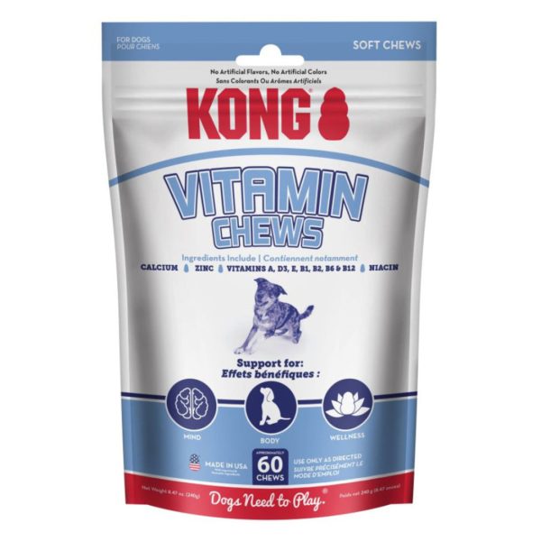 KONG Vitamin Soft Chews Dog Treats 1ea 60Pc Supply