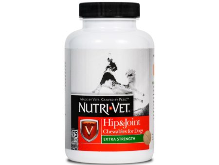 Nutri-Vet Hip & Joint Extra Strength Chewables for Dogs Liver 120ct 1ea 120 ct For Discount