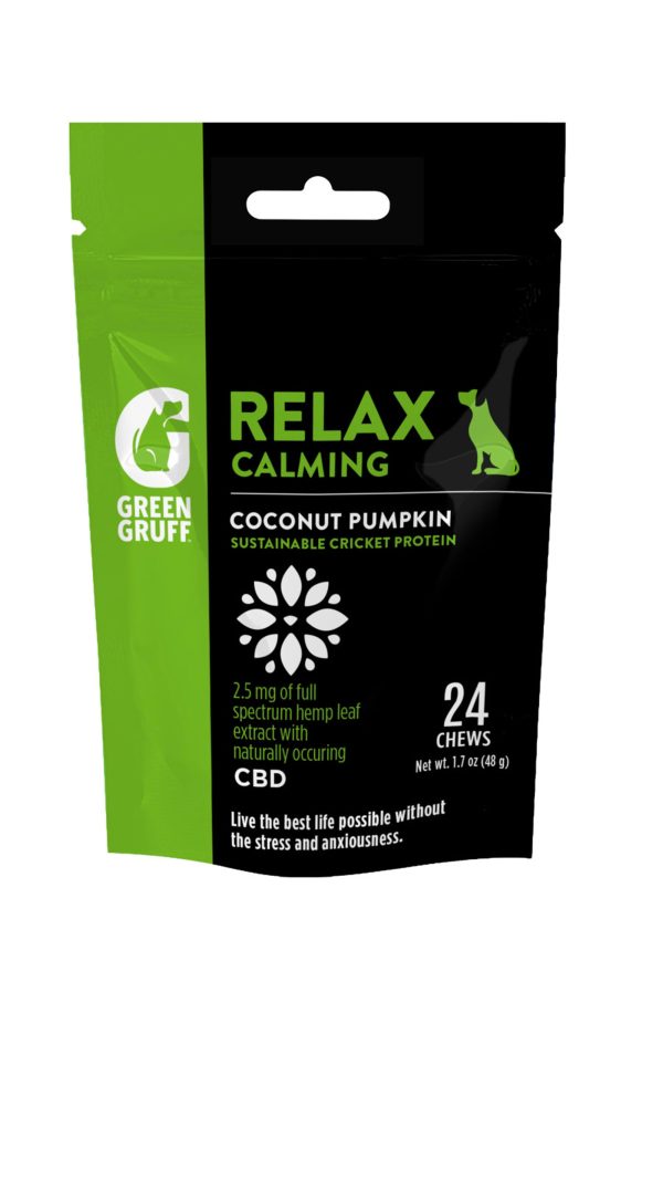 Green Gruff Relax Calm PLUS CBD Dog Supplements 1ea 24 ct Cheap