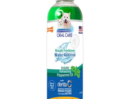 Nylabone Advanced Oral Care Dog & Cat Breath Freshener Peppermint 1ea 16 oz Fashion