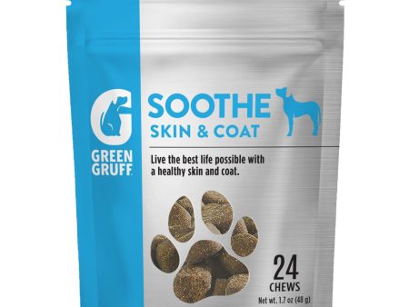 Green Gruff Soothe Skin & Coat Dog Supplements 1ea 24 ct Online Hot Sale