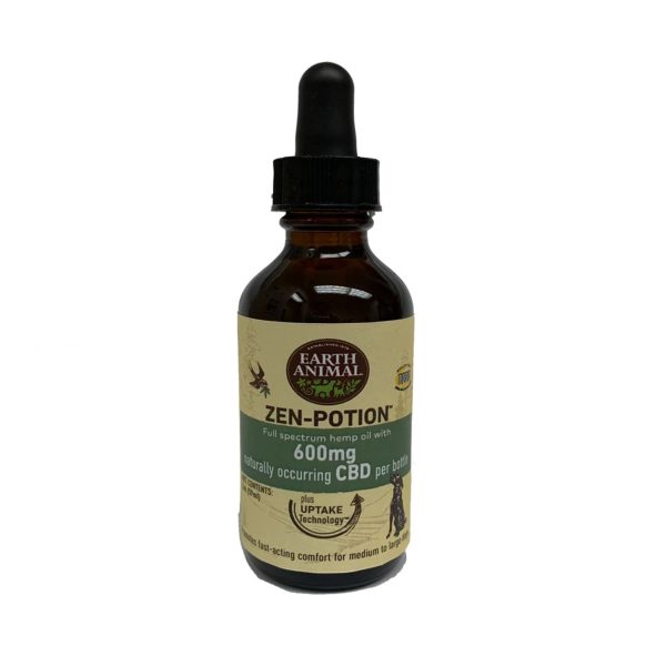 Earth Animal NatureS Comfort Potion For Dogs And Cats - Full Spectrum Hemp Oil Drops With Naturally Occurring Cbd, 600Mg Cheap