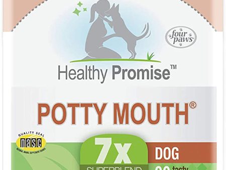 Four Paws Healthy Promise Potty Mouth Tablets - Coprophagia Stool Eating Deterrent for Dogs Potty Mouth 1ea 90 ct Sale