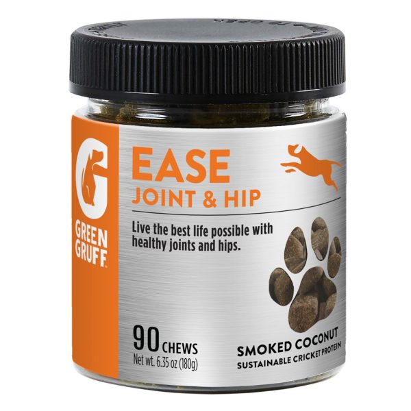 Green Gruff Ease Joint & Hip Dog Supplements 1ea 90 ct Fashion