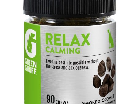 Green Gruff Relax Calming Dog Supplements 1ea 90 ct Hot on Sale