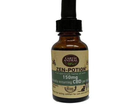 Earth Animal NatureS Comfort Potion For Dogs And Cats - Full Spectrum Hemp Oil Drops With Naturally Occurring Cbd, 150Mg Fashion