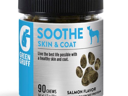 Green Gruff Soothe Skin & Coat Dog Supplements 1ea 90 ct For Sale