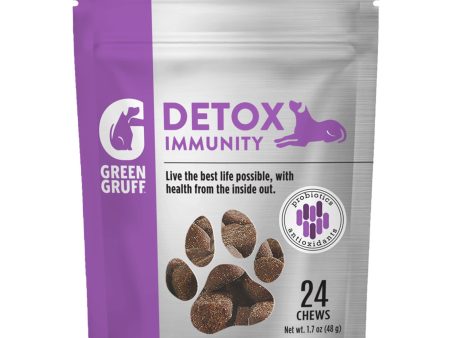 Green Gruff Detox Immunity Dog Supplements 1ea 24 ct Discount