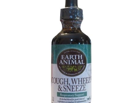 Earth Animal Cough And Wheeze Dog Supplement 2oz. Online Hot Sale