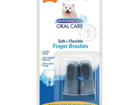 Nylabone Advanced Oral Care Finger Brush 2 Count 1ea 2 ct Supply