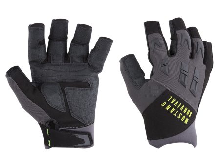 Mustang EP 3250 Open Finger Gloves - Grey Black - Medium [MA600402-262-M-228] Online Hot Sale