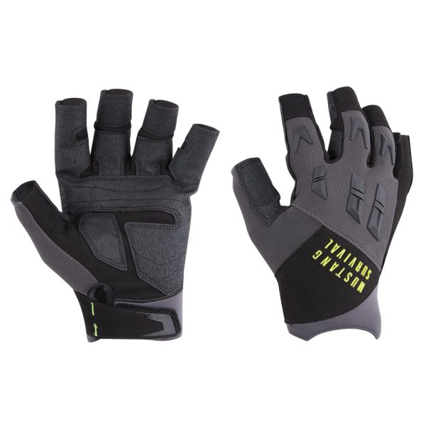 Mustang EP 3250 Open Finger Gloves - Grey Black - Medium [MA600402-262-M-228] Online Hot Sale