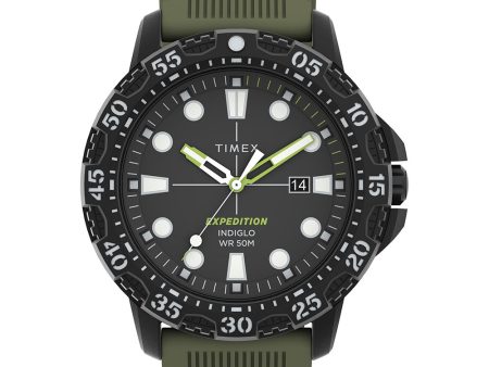 Timex Expedition Gallatin - Green Dial  Green Silicone Strap [TW4B25400] Supply