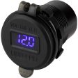 Sea-Dog Round USB  USB-C Power Socket w Hidden Voltmeter [426518-1] For Discount