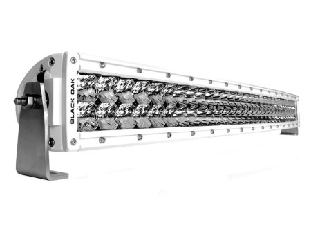 Black Oak 30  LED Curved Double Row Spot - White [30SCM-D5OS] Hot on Sale