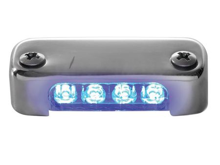 Attwood Blue LED Micro Light w Stainless Steel Bezel  Vertical Mount [6350B7] For Discount