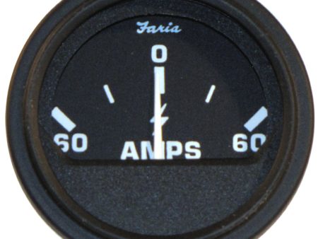 Faria 2  Heavy-Duty Ammeter (60-0-60) - Black [23006] Online Hot Sale