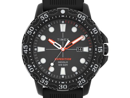 Timex Expedition Gallatin - Black Dial  Black Silicone Strap [TW4B25500] For Sale