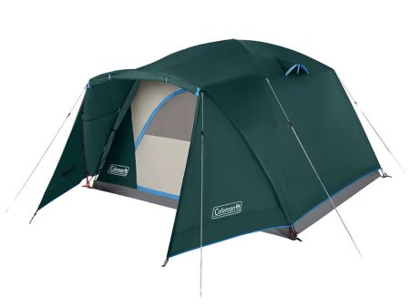 Coleman Skydome 6-Person Camping Tent w Full-Fly Vestibule - Evergreen [2000037518] on Sale