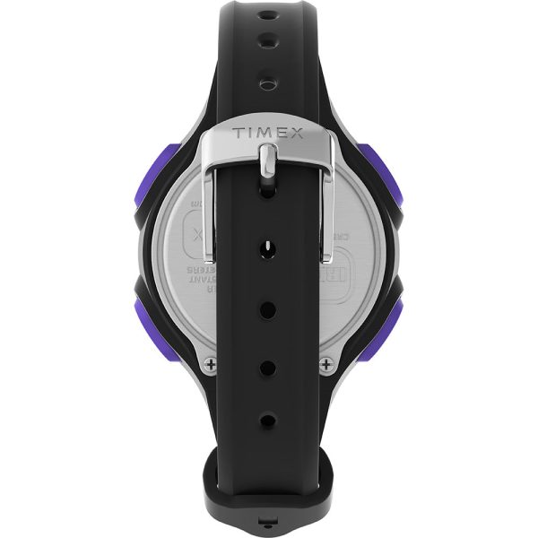 Timex Ironman Womens Essentials 30 - Black Case - Purple Button [TW5M55200] Sale