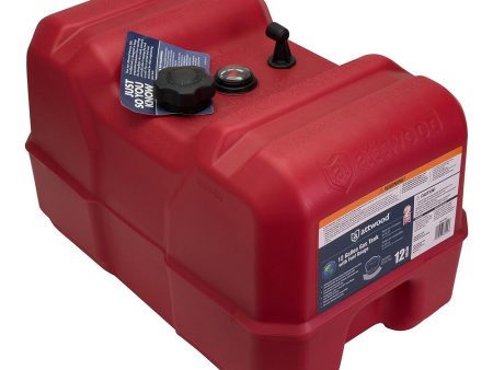 Attwood Portable Fuel Tank - 12 Gallon w Gauge [8812LPG2] Online now