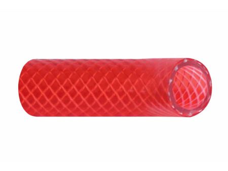 Trident Marine 1 2  Reinforced PVC (FDA) Hot Water Feed Line Hose - Drinking Water Safe - Translucent Red - Sold by the Foot [166-0126-FT] For Sale