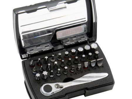 CRAFTSMAN 31-Piece Mini Ratchet  Bit Set - 1 4  Drive Ratchet [99855] on Sale