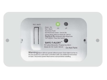 Safe-T-Alert 85 Series Carbon Monoxide Propane Gas Alarm - 12V - White [85-741-WT] For Sale