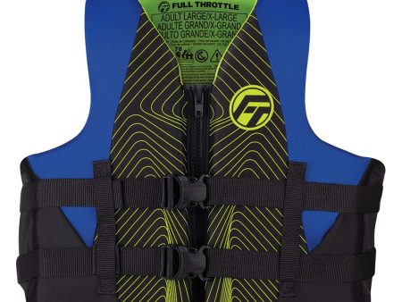 Full Throttle Adult Rapid-Dry Life Jacket - S M - Blue Black [142100-500-030-22] on Sale