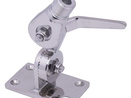 Whitecap Heavy-Duty Ratchet Antenna Mount - 316 Stainless Steel [S-1802BC] For Sale