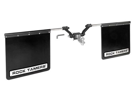 ROCK TAMERS 2  Hub Mudflap System - Matte Black Stainless [00108] Online Hot Sale