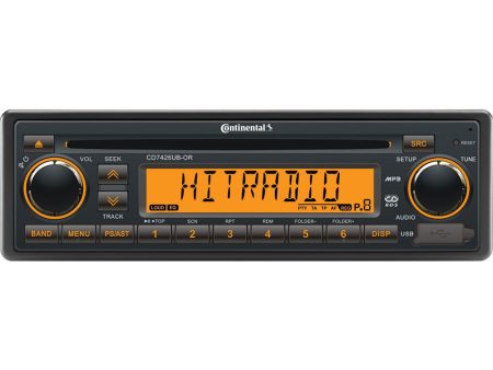 Continental Stereo w CD AM FM BT USB - 24V [CD7426UB-OR] Online Hot Sale