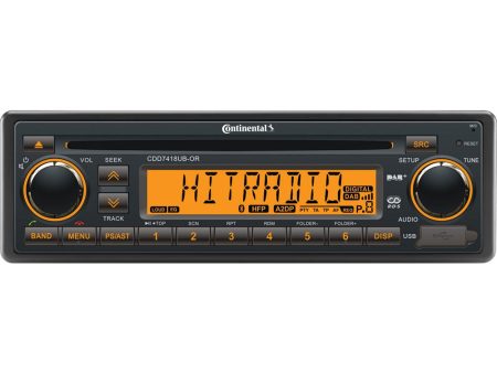 Continental Stereo w CD AM FM BT USB DAB+ DMB- Harness Included - 12V [CDD7418UB-ORK] For Discount