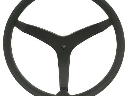 Uflex - V46 - 13.5  Stainless Steel Steering Wheel w Speed Knob - Black [V46B] Fashion