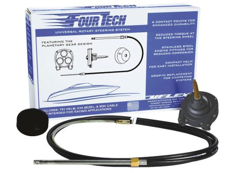 Ufelx Fourtech 20 Black Mach Rotary Steering System w Helm, Bezel  Cable [FOURTECHBLK20] Online now