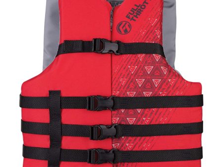 Full Throttle Adult Oversized Ski Life Jacket - Red [112000-100-005-22] Cheap