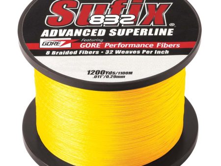 Sufix 832 Advanced Superline Braid - 6lb - Hi-Vis Yellow - 1200 yds [660-306Y] Hot on Sale