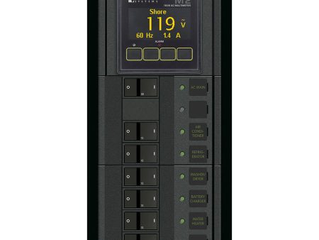 Blue Sea 1505 - 360 Panel - Main + 6 Position 120V AC Flat Rocker w M2 AC Multimeter [1505] For Cheap