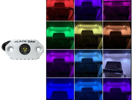 Black Oak Rock Accent Light - RGB - White Housing [MAL-RGB] Online Sale