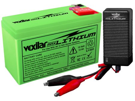 Vexilar 12V - 12 AH MAX Lithium Battery w V-420L Rapid Charger [V-220L] For Discount