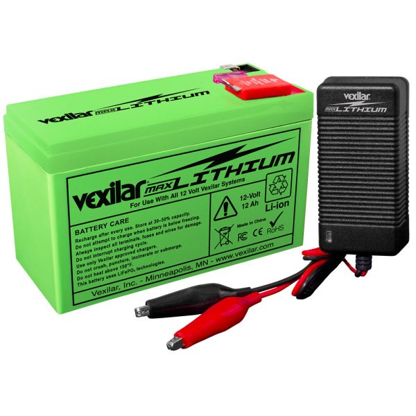 Vexilar 12V - 12 AH MAX Lithium Battery w V-420L Rapid Charger [V-220L] For Discount