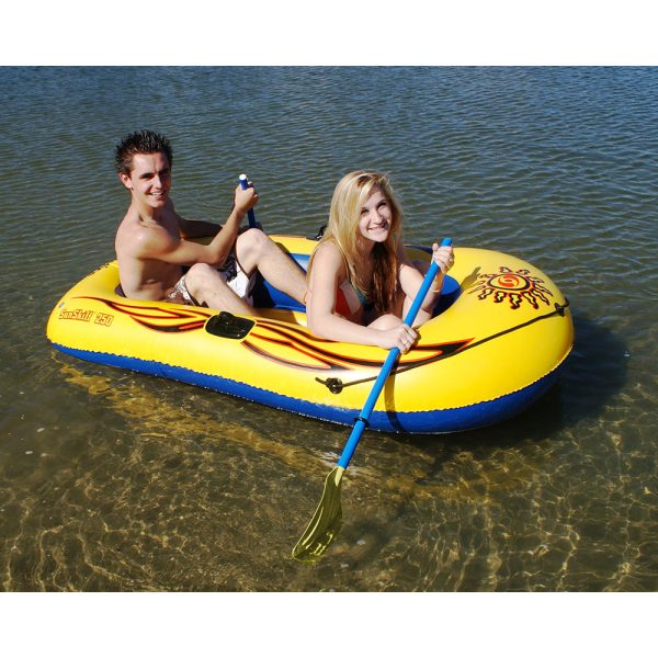 Solstice Watersports Sunskiff 2-Person Inflatable Boat Kit w Oars  Pump [29251] For Discount