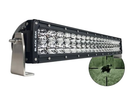 Black Oak Pro Series Double Row Combo Infrared 20  940nm Light Bar - Black [20IR-940] Online