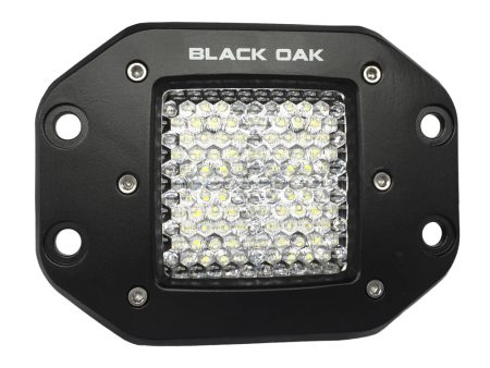 Black Oak Pro Series 2  Flush Mounted Flood Light - Black [2F-FPOD10CR] For Sale