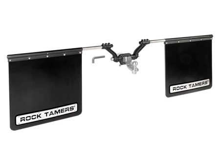 ROCK TAMERS 3  Hub Mudflap System - Matte Black Stainless [00112] Online Hot Sale